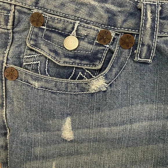 True Religion Woodstock jeans, Size 32, Distressed - Picture 4 of 10